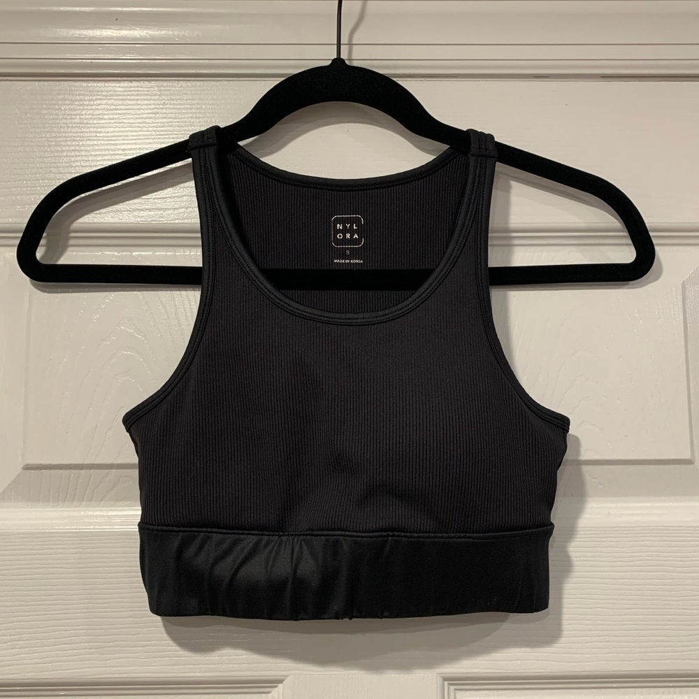 NYLORA Ribbed Lydia Racerback Sports Bra - Picture 2 of 5